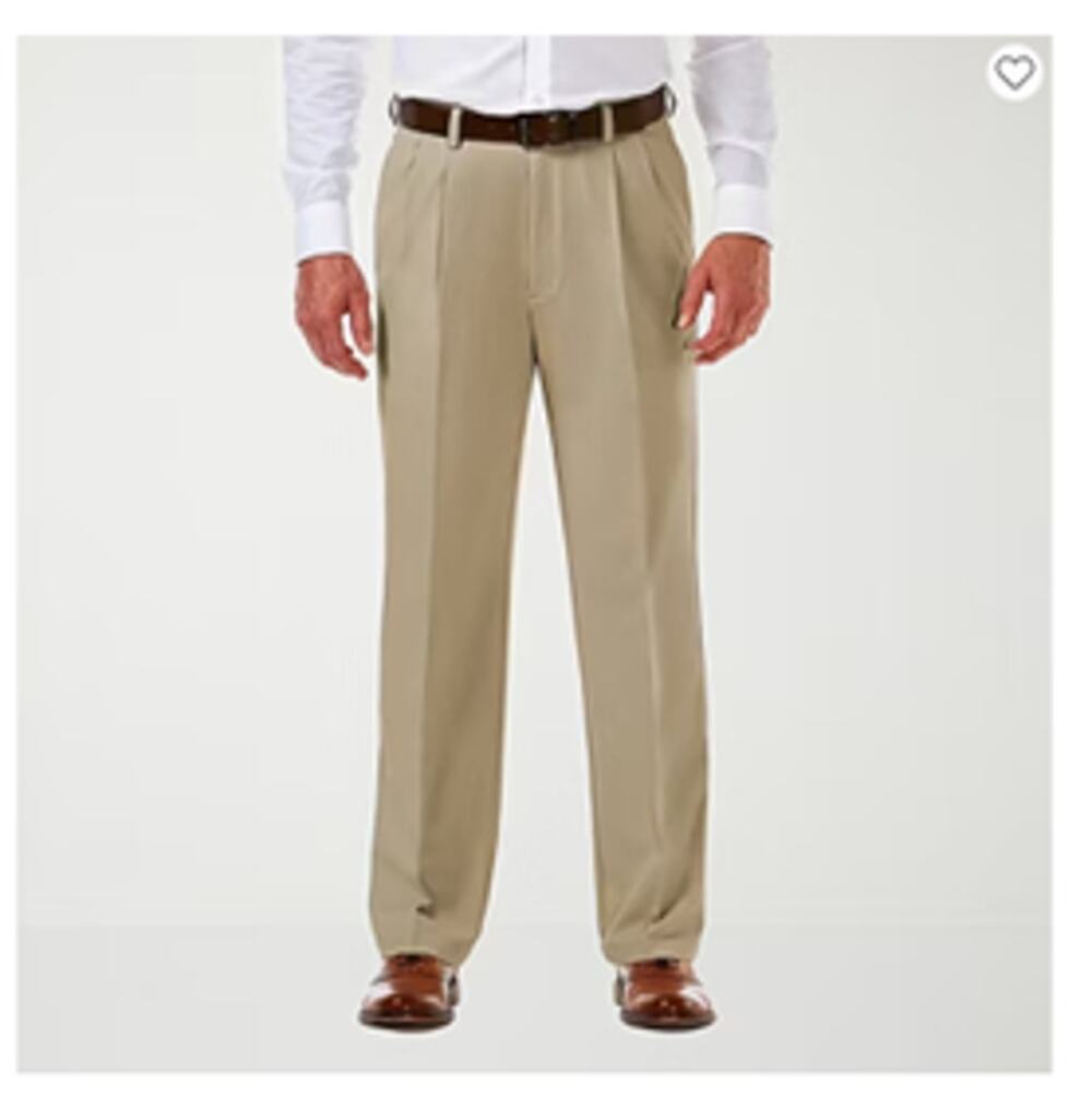 Haggar ® Cool 18 Pro Classic Fit Pleat Front Trouser Men's Size 40W x 29L New